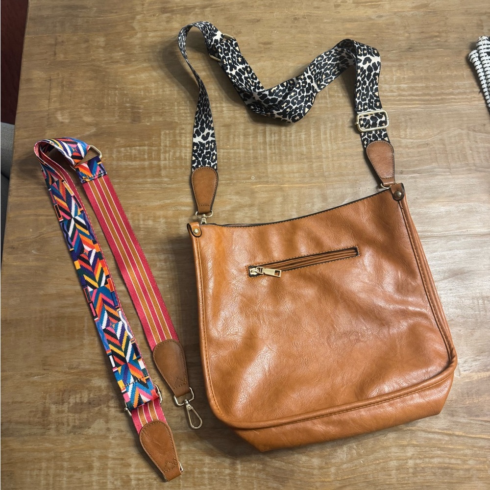 Stylish Tan Leather Shoulder Bag